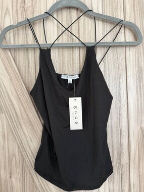 gaze Black Crisscross Strap Camisole
